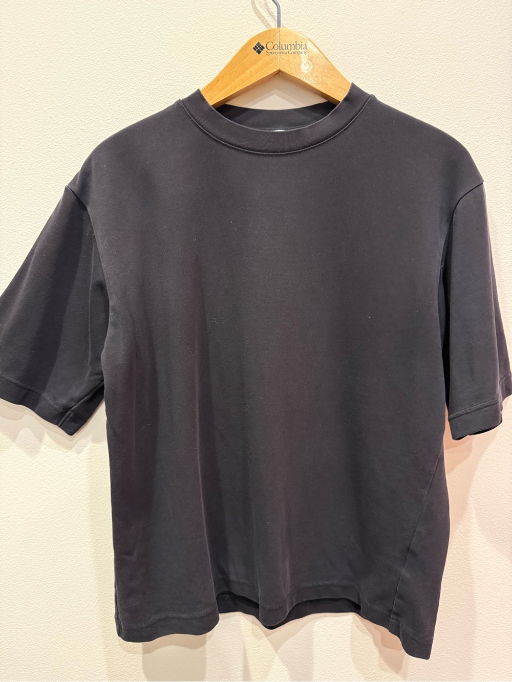 Uniqlo AIRism Cotton Oversized T-Shirt Black